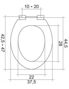 Tapa WC Pegaso MDF Champagne 2