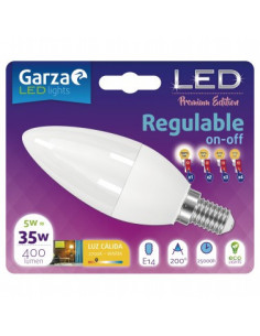 Bombilla LED Vela Regulable...