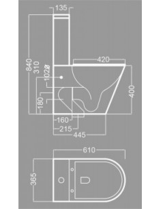 Inodoro WC Becrisa Serie... 2