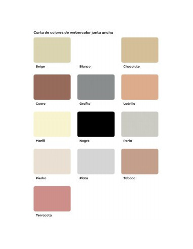 Webercolor junta ancha chocolate 5kg