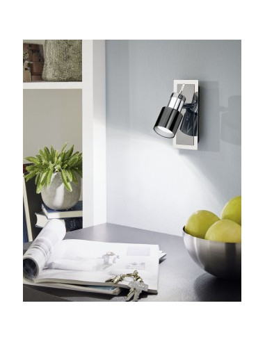 Regleta DAVIDA 1 - 1 foco - Niquel negro