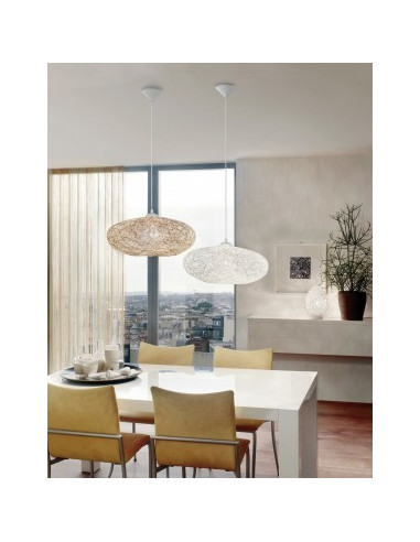 Lámpara de colgar CAMPILO 93373 Blanco