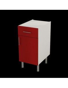 Módulo bajo cajón 70x40cm Rojo