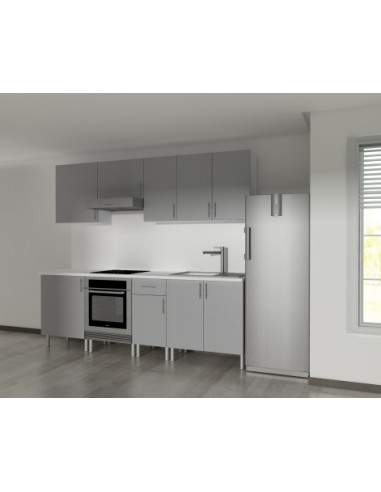 Módulo bajo cajón 70x40cm Aluminio