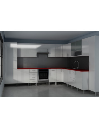 Módulo bajo cajón 70x40cm Blanco Brillo