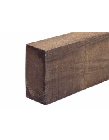 Traviesa madera 10x20x122cm marrón