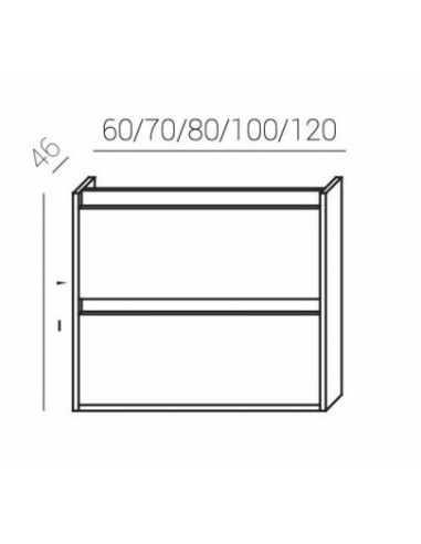 Conjunto Melanie 80cm Roble Rústico