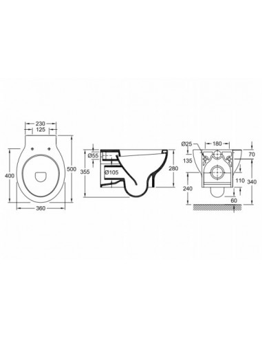 Wc Serie Durius Suspendido