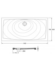 Plato Ducha Luca Rect.... 2