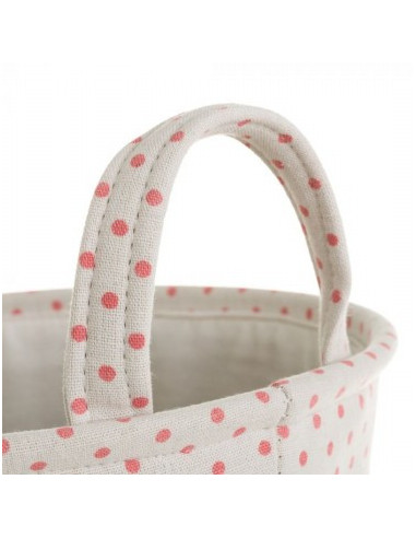 2 cestas tela rosa 32 X 32 X 25 cm