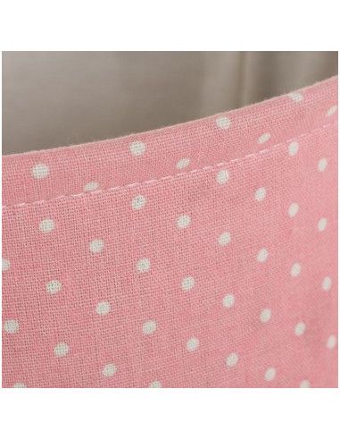 2 cestas tela rosa 32 X 32 X 25 cm