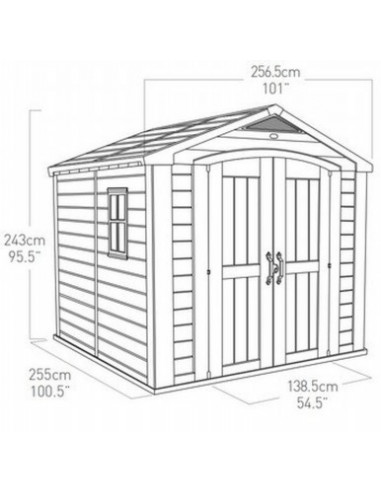 Caseta Factor 8x8 256,5x255x243cm