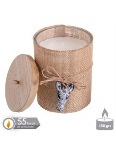 Vela tapa madera perfumada...