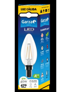 Bombilla LED Filamento Vela...