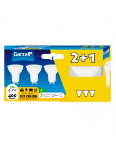 PACK 2+1 Bombilla LED GU10...